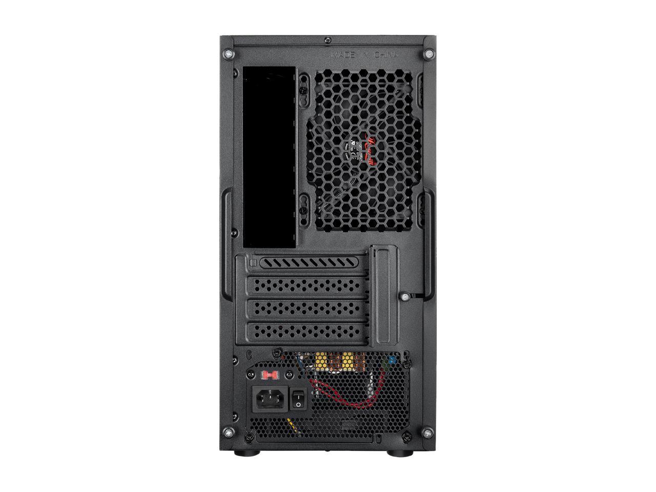 Rosewill Fbm-X2-400 Micro Atx Mini Tower Desktop Gaming Pc Computer Case With Pre-Installed 400W Psu, 240Mm Aio Support, Usb 3.0