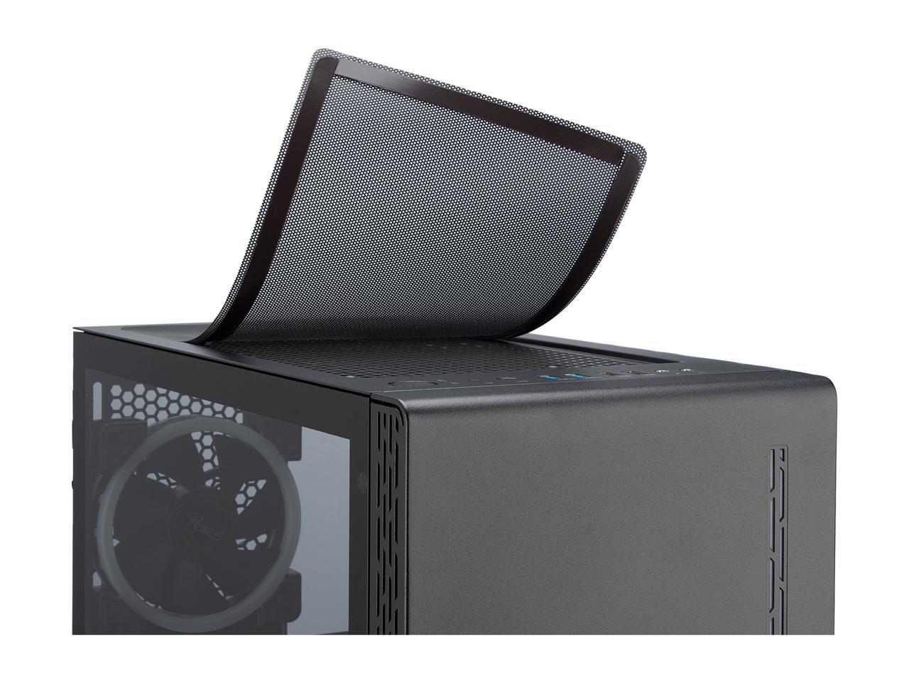 Rosewill Prism M Atx Mid Tower Gaming Pc Computer Case W/ Rgb Fan, 10 Backlit Modes