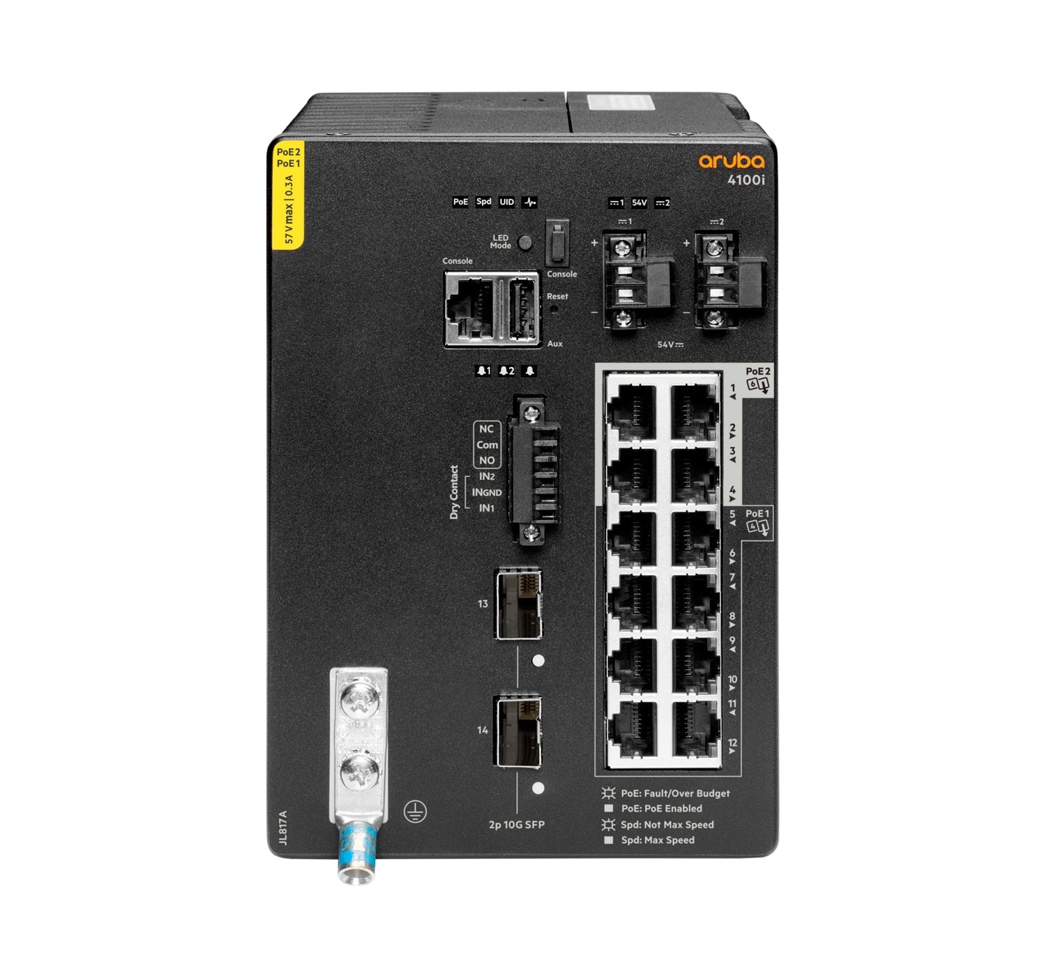 Ruggedized Ethernet Switch - HPE Networking 4100i 12 Port | HPE JL817A