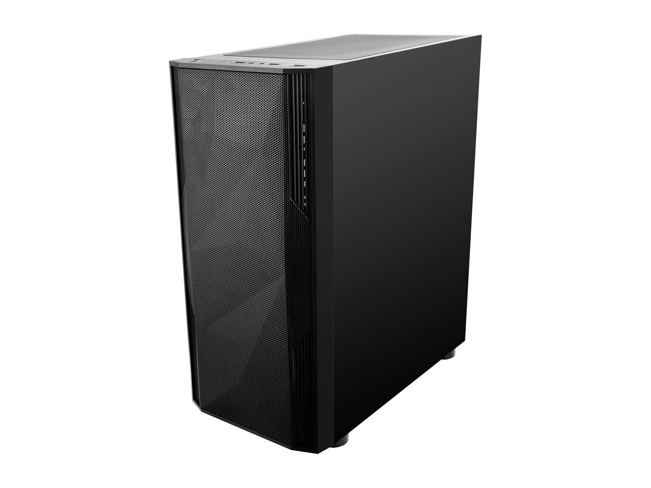 Sama Sama-3D Black Steel / Tempered Glass Atx Mid Tower Computer Case