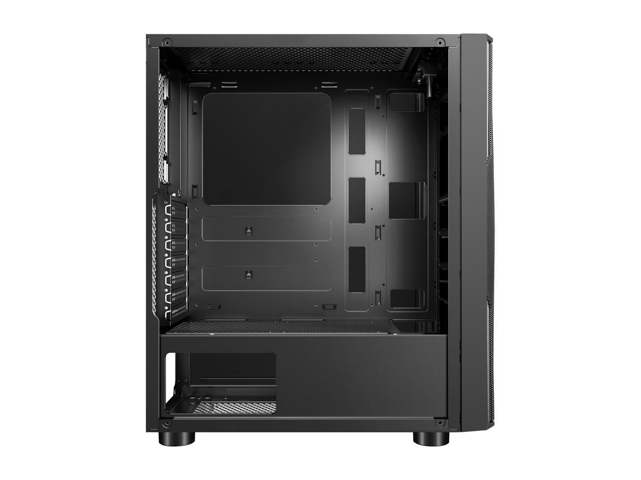 Sama Sama-3D Black Steel / Tempered Glass Atx Mid Tower Computer Case