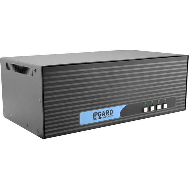 SDHN-4Q-P - 4-Port Quad-head Secure Pro DP to HDMI KVM Switch with KB/Mouse USB Emulation and CAC Port