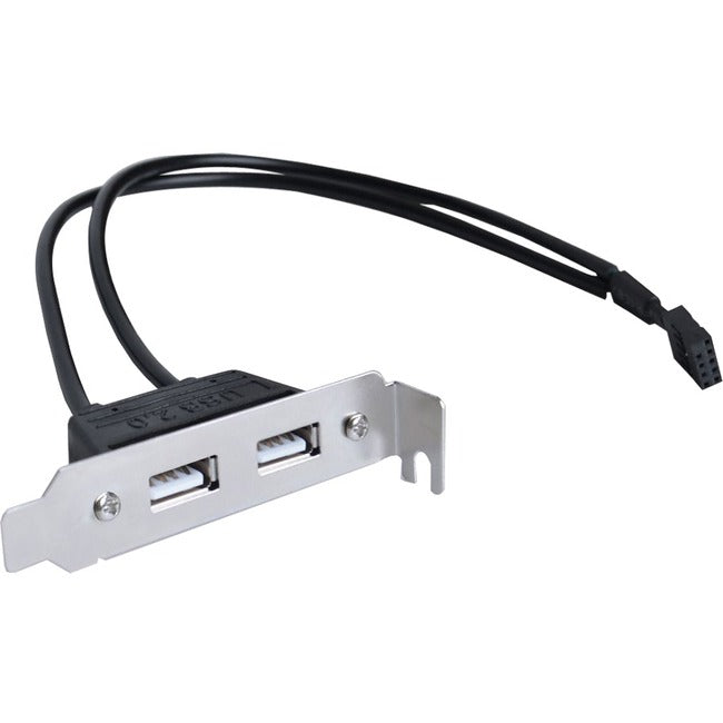 SIIG 2-Port USB 2.0 Low Profile Extension Bracket CB-US0S11-S1
