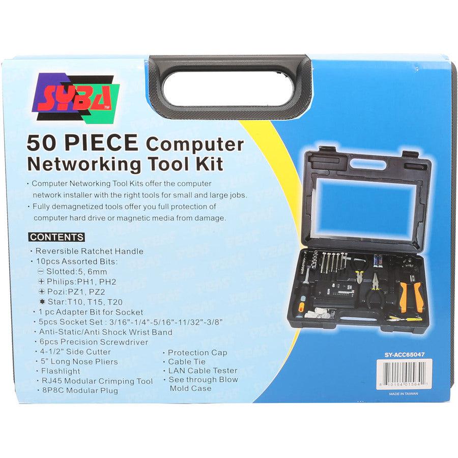 SYBA Multimedia 50 Pieces Computer and Networking Tool Kit SY-ACC65047