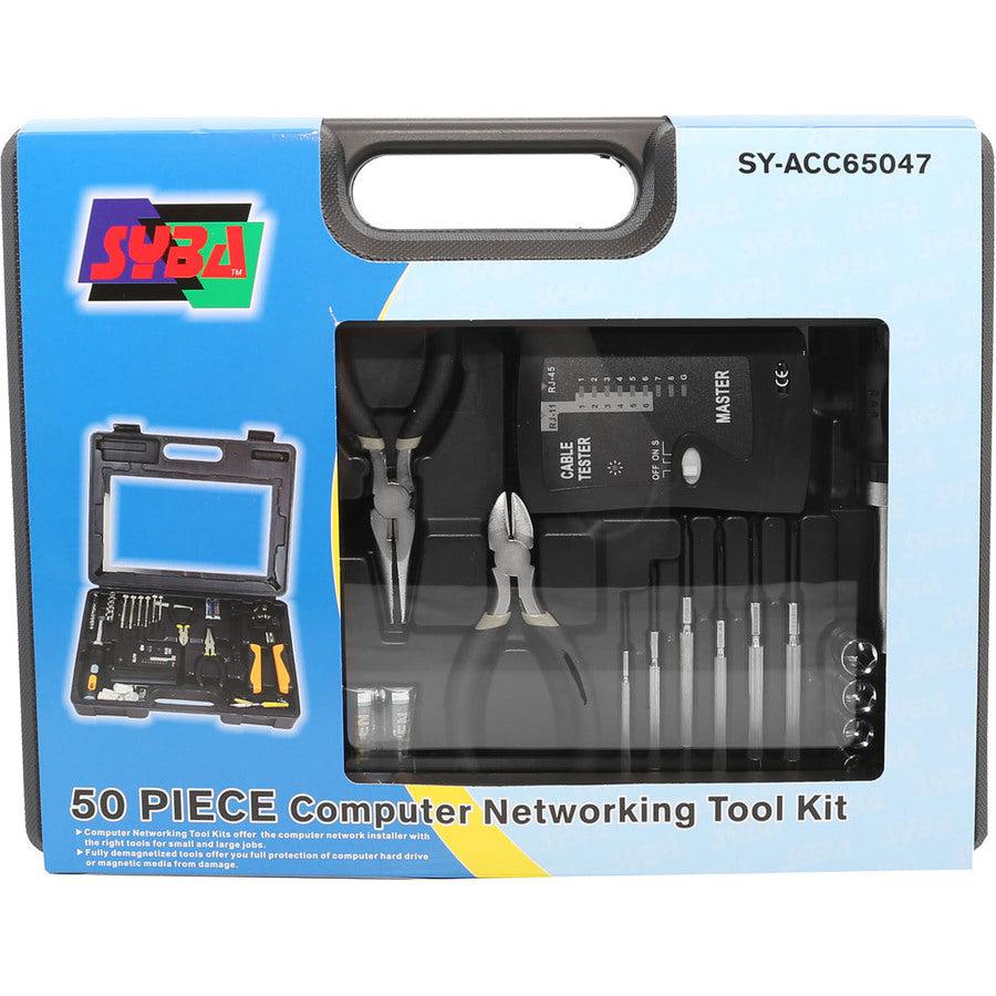 SYBA Multimedia 50 Pieces Computer and Networking Tool Kit SY-ACC65047