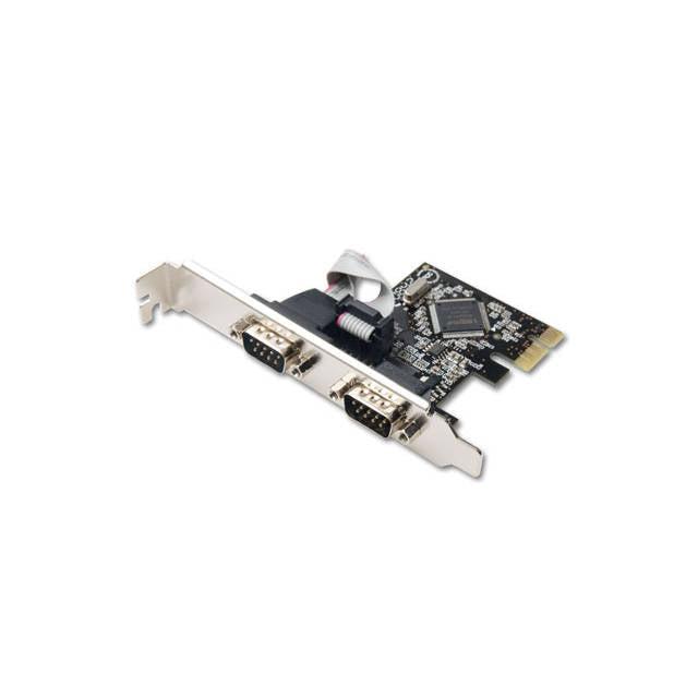 Syba Sd-Pex15022 2-Port Db-9 Serial (Rs-232) Pci-Express Controller Card W/ Two Low Profile Brackets
