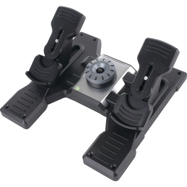 Saitek Flight Rudder Pedals Professional Simulation Rudder Pedals with Toe Brake 945-000024