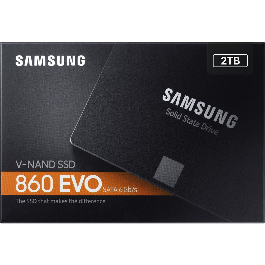 Samsung 860 EVO MZ-76E2T0BW 2 TB Solid State Drive - 2.5 Internal - SATA (SATA/600)"