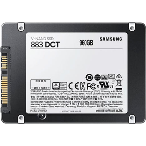 Samsung 883 DCT MZ-7LH960NE 960 GB Solid State Drive - 2.5 Internal - SATA (SATA/600)"