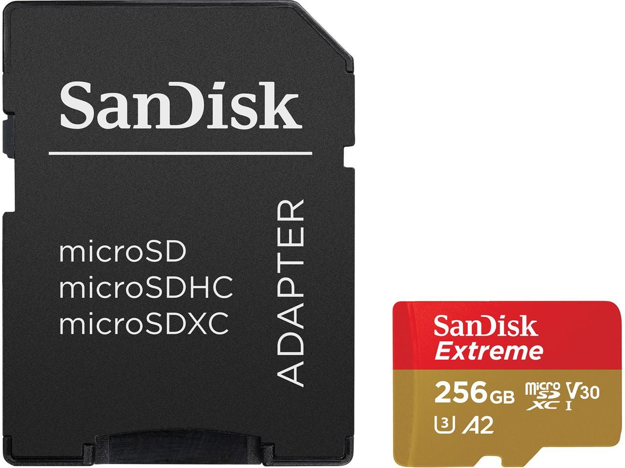 Sandisk 1Tb Extreme Microsdxc Uhs-I/U3 A2 Memory Card With Adapter, Speed Up To 160Mb/S (Sdsqxa1-1T00-Gn6Ma)