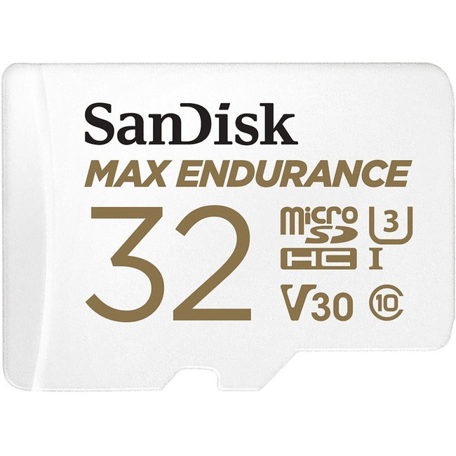 SanDisk MAX ENDURANCE 32 GB Class 10/UHS-I (U3) microSDHC - 1 Pack SDSQQVR-032G-AN6IA