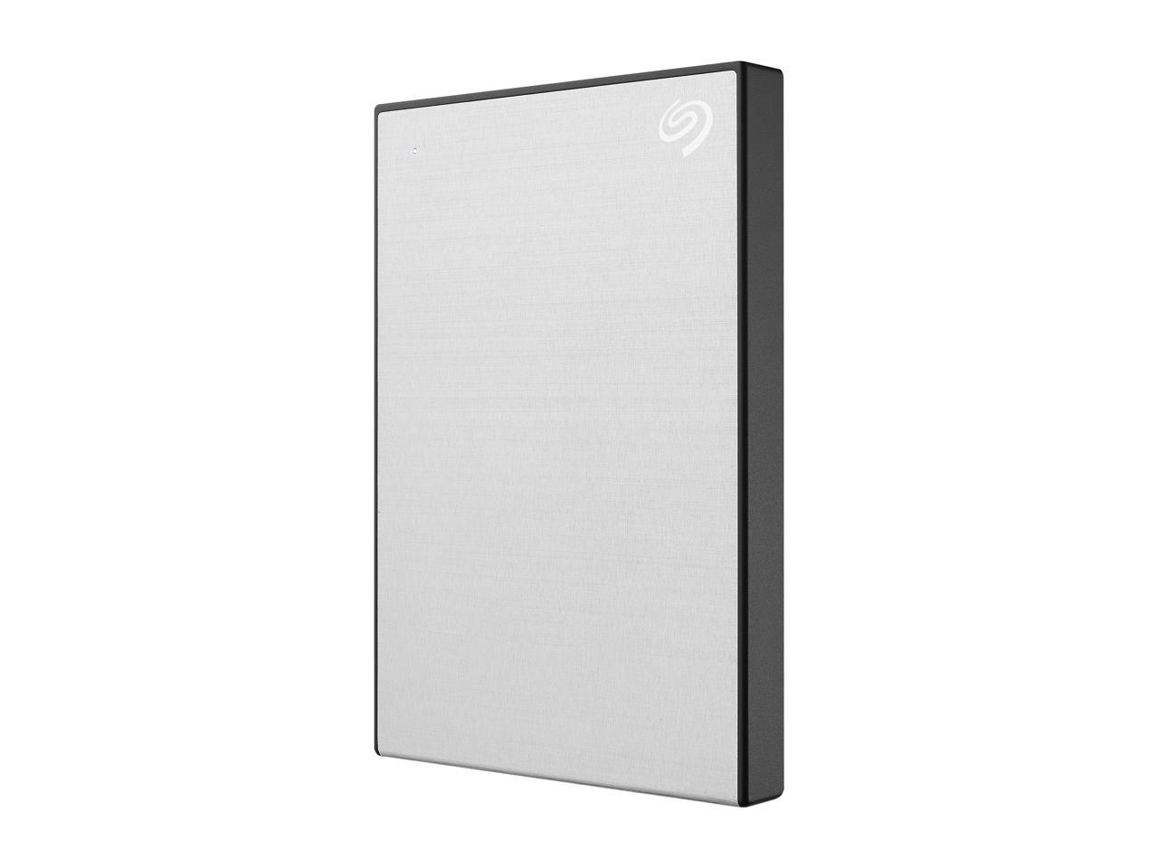 Seagate 2Tb Backup Plus Slim Portable External Hard Drive Usb 3.0 Sthn2000401 Silver + 1Yr Mylio Create + 2Mo Adobe Cc Photography
