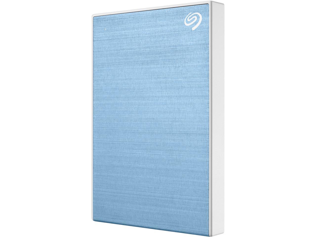 Seagate Backup Plus 4Tb Portable Hard Drive - 2.5" External - Light Blue (Sthp4000402)