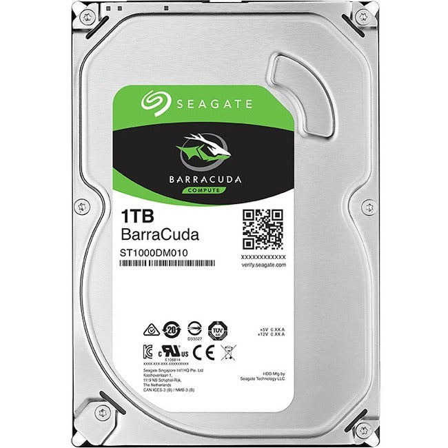 Seagate BarraCuda ST1000DM010 1 TB Hard Drive - 3.5 Internal - SATA" ST1000DM010-25PK