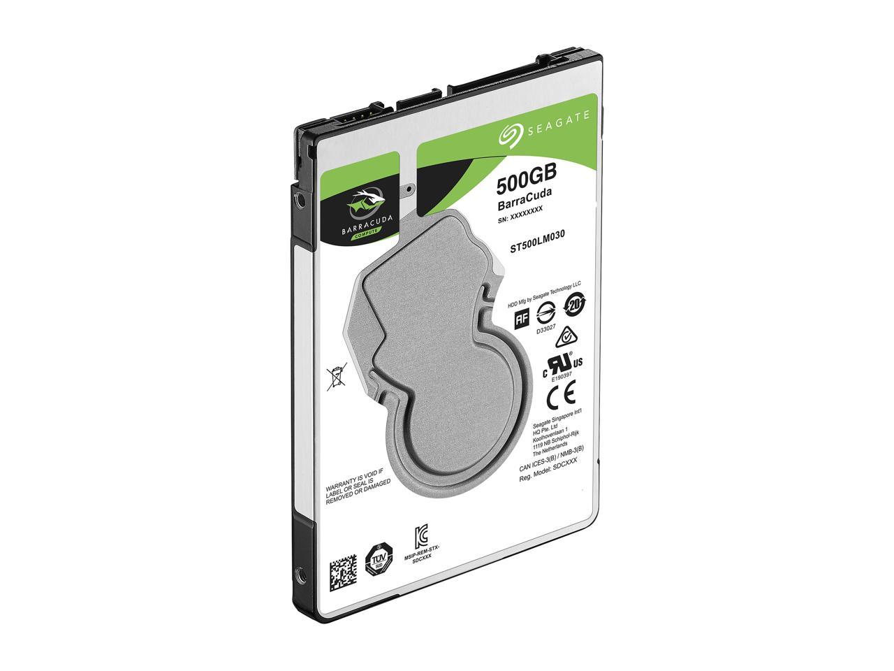 Seagate BarraCuda ST500LM030 500 GB Hard Drive - 2.5 Internal - SATA (SATA/600)"