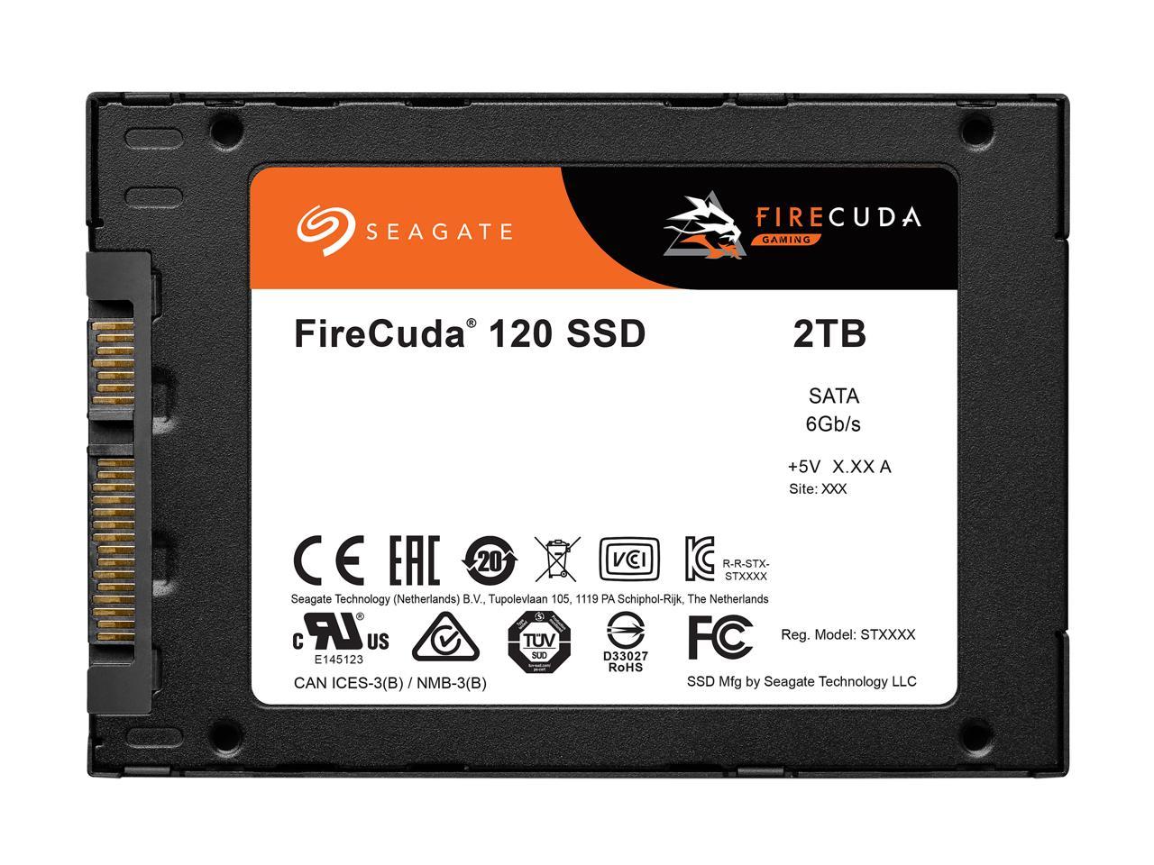 Seagate Firecuda 120 Ssd 2Tb Internal Solid State Drive - 2.5 Inch Sata 6Gb/S For Computer Desktop Pc Laptop - 3-Year Rescue Service (Za2000Gm1A001)