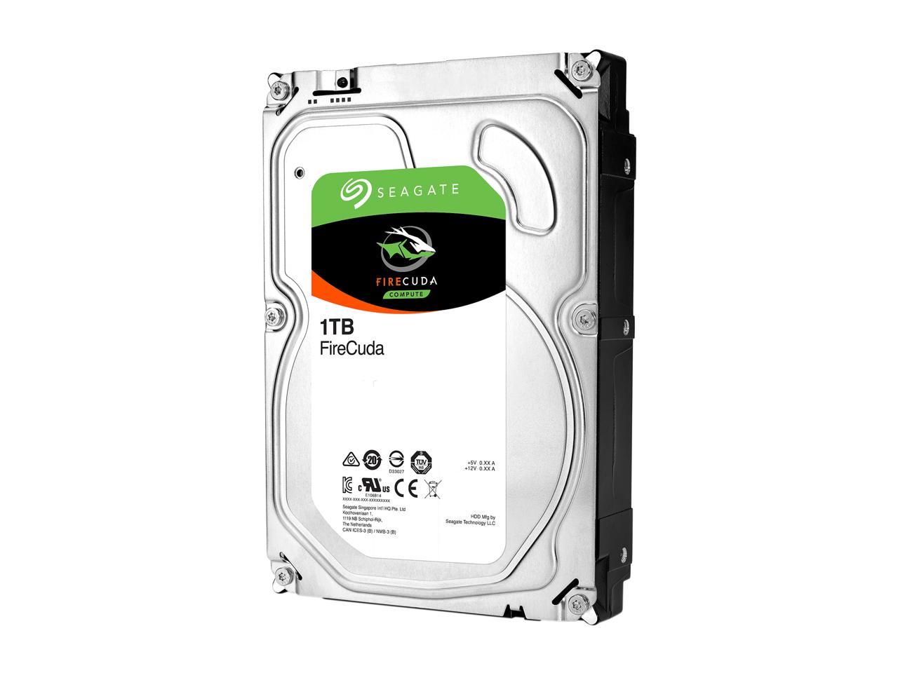 Seagate Firecuda Gaming Sshd 1Tb 7200 Rpm 64Mb Cache Sata 6.0Gb/S 3.5" Internal Hard Drive St1000Dx002
