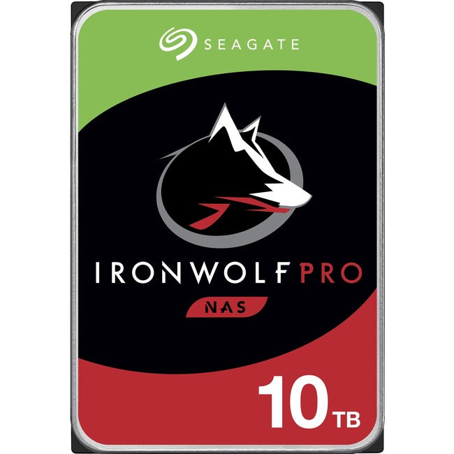 Seagate IronWolf Pro ST10000NE000 10 TB Hard Drive - 3.5 Internal - SATA (SATA/600) - Conventional Magnetic Recording (CMR) Method"