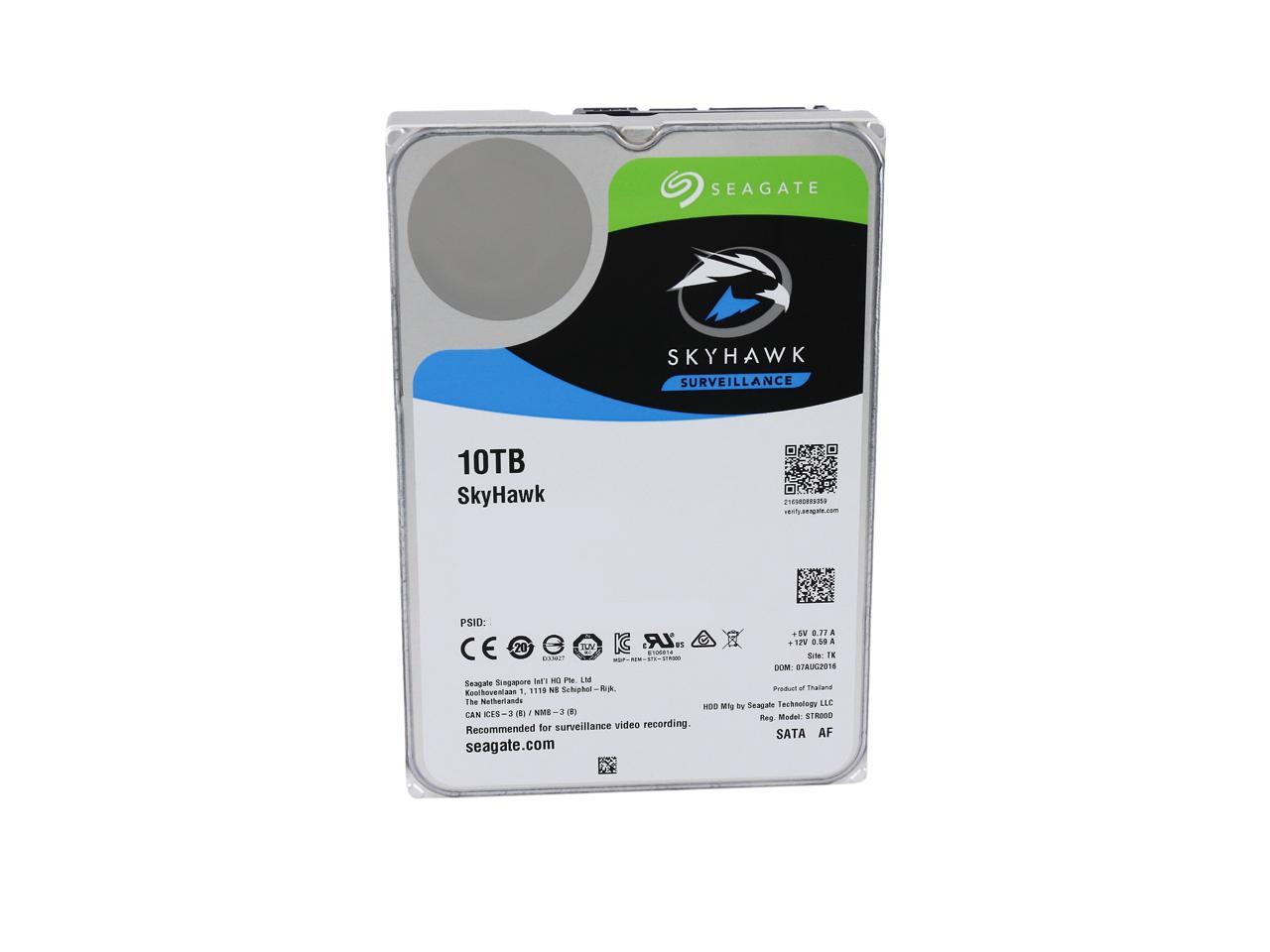 Seagate Skyhawk 10Tb Surveillance Hard Drive 256Mb Cache Sata 6.0Gb/S 3.5" Internal Hard Drive St10000Vx0004