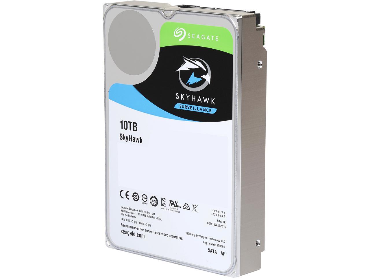 Seagate Skyhawk 10Tb Surveillance Hard Drive 256Mb Cache Sata 6.0Gb/S 3.5" Internal Hard Drive St10000Vx0004