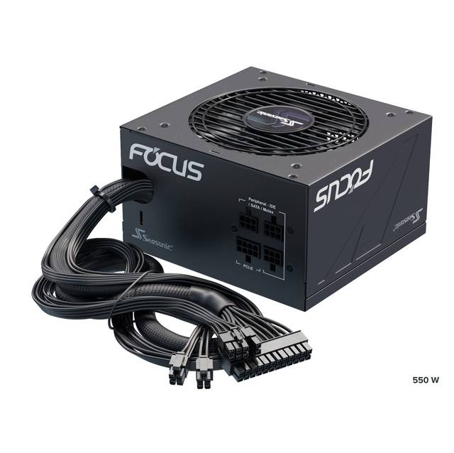 Seasonic Focus Gm-550, 550W 80+ Gold, Semi-Modular, Fits All Atx Systems, Fan Control In Silent