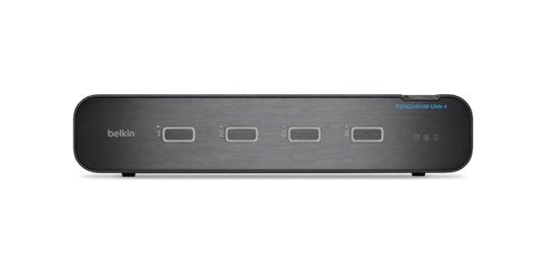 Secure KVM Switch 4-Port Dual Head - NIAP PP4.0 Enterprise Solution | Belkin F1DN204KVM-UNN4