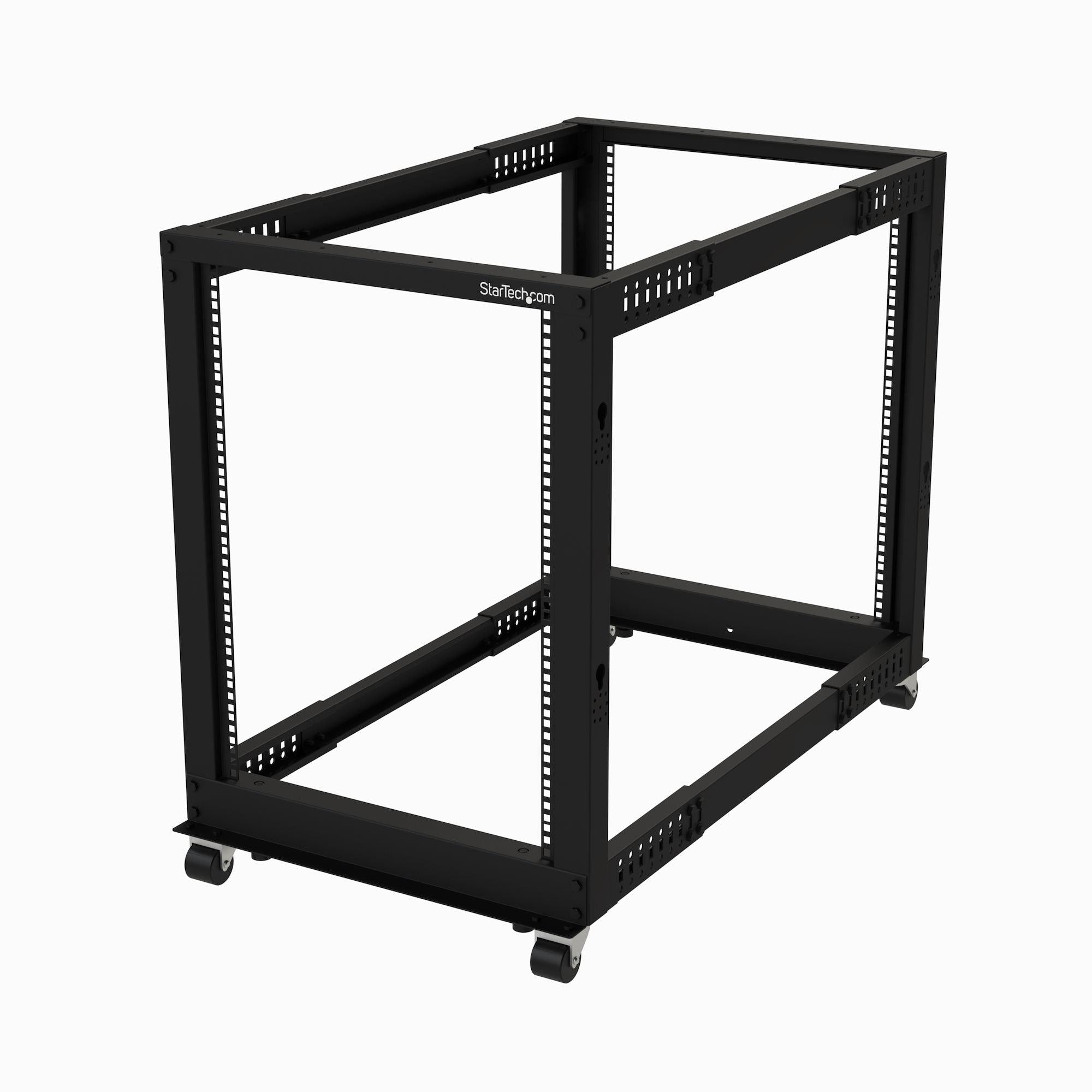 Server Rack 15U Mobile - Adjustable Depth Open Frame Rack | TecIsoft 4POSTRACK15U