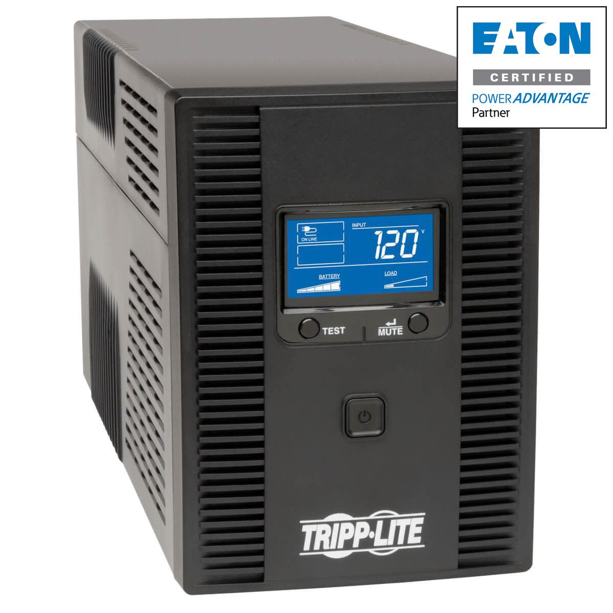 SmartPro LCD 120V 1300VA 720W Line-Interactive UPS, AVR, Tower, LCD, USB, 8 Outlets SMART1300LCDT