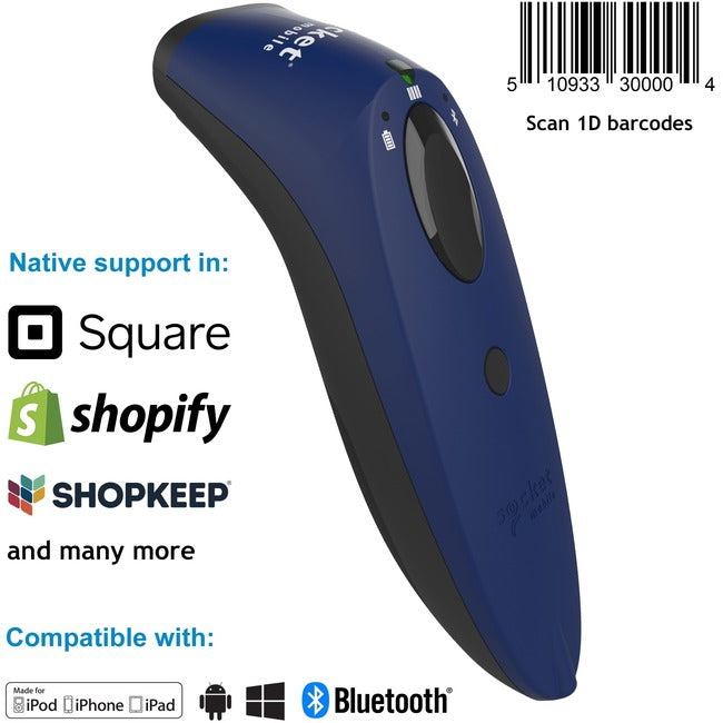 SocketScan® S730, 1D Laser Barcode Scanner, Blue, Blue CX3361-1683