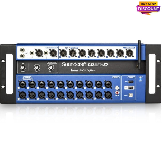 Soundcraft 24-channel Digital Mixer/USB Multi-Track Recorder with Wireless Control 5076585