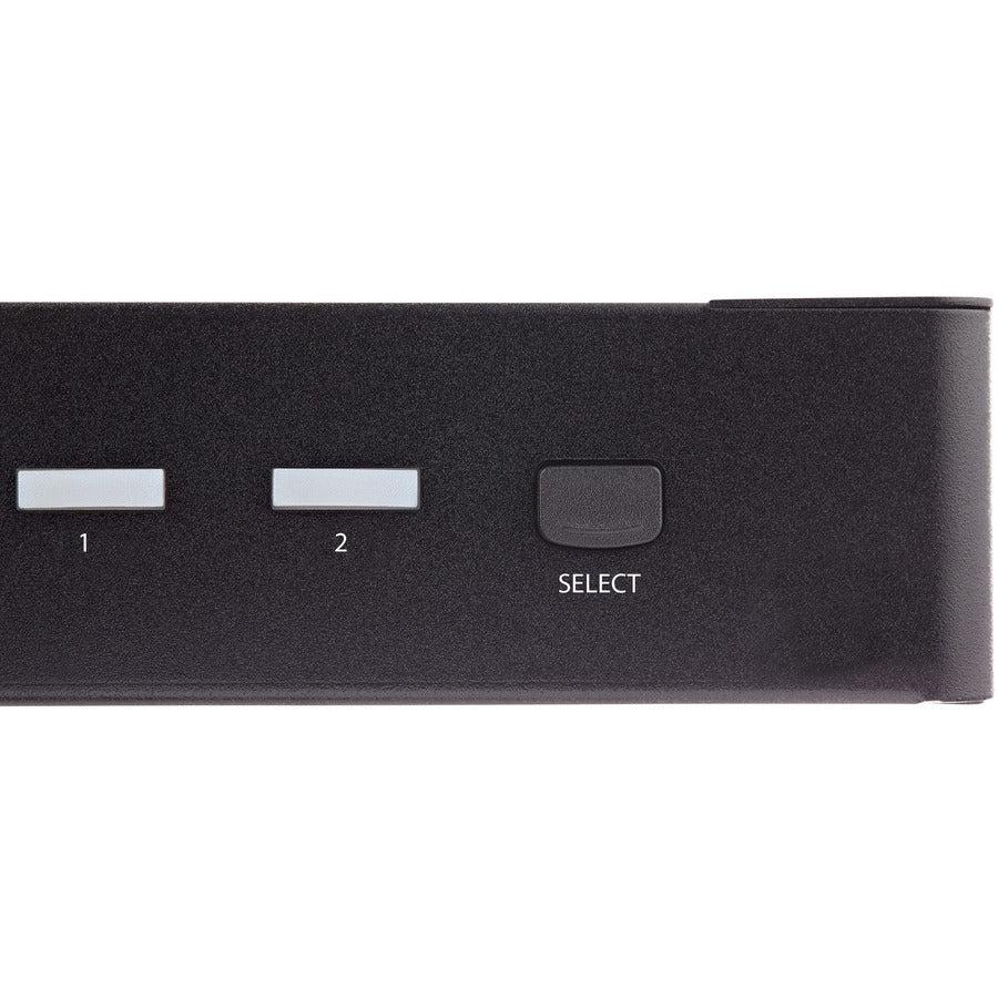 StarTech 2-Port USB 3.0 KVM Switch HDMI 4K 60Hz - Single Monitor Desktop | StarTech SV231HU34K6