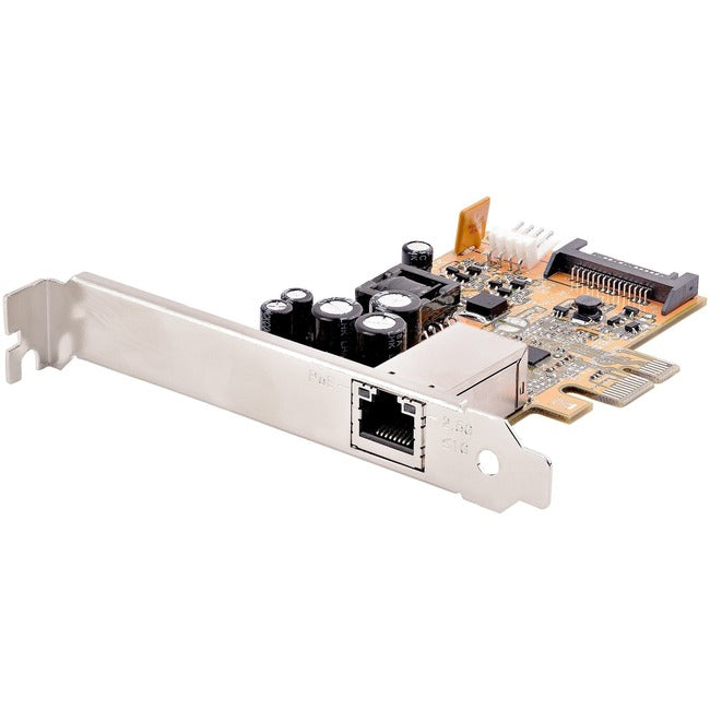 Startech.Com 1 Port 2.5Gbps Poe Network Card, Pcie Ethernet Card, 30W 802.3At Poe Nic For Pc/Servers, Rj45/Network Poe Lan Adapter, Nbaset