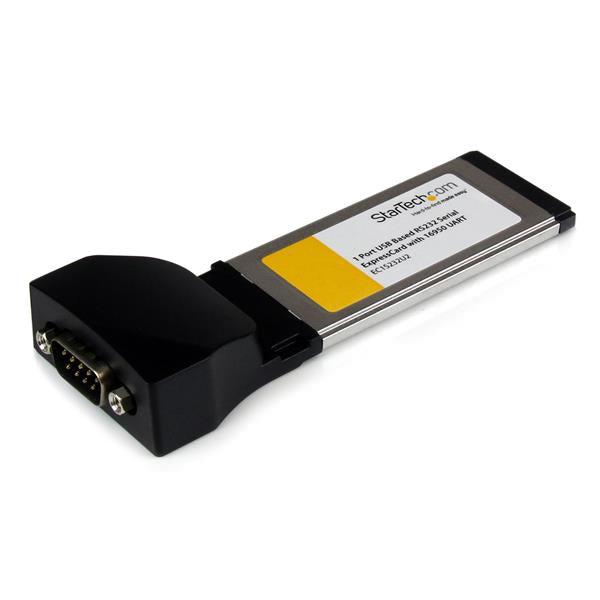 Startech.Com 1 Port Expresscard To Rs232 Db9 Serial Adapter Card W/ 16950 - Usb Based