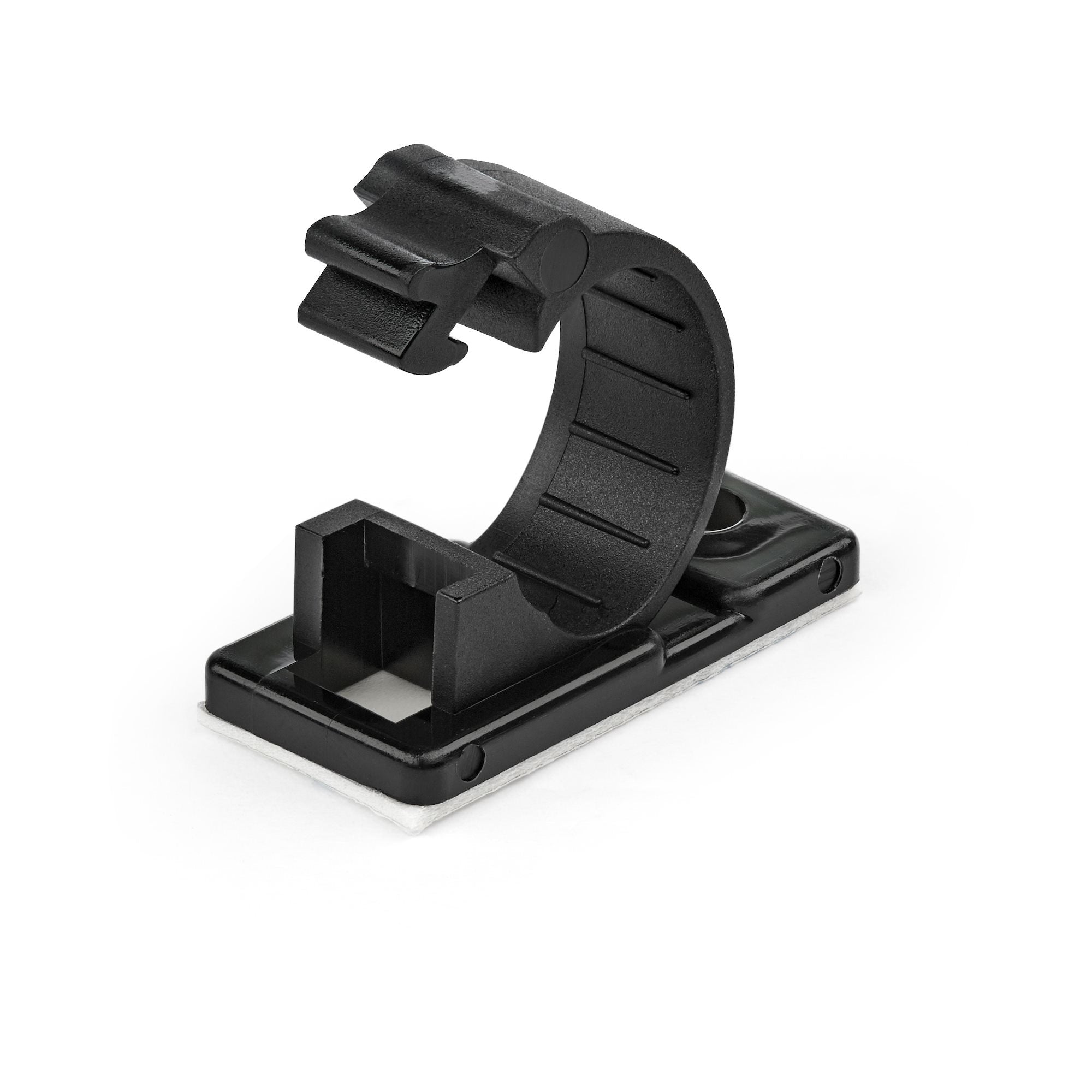 Startech.Com 100 Adhesive Cable Management Clips Black - Network/Ethernet/Office Desk/Computer