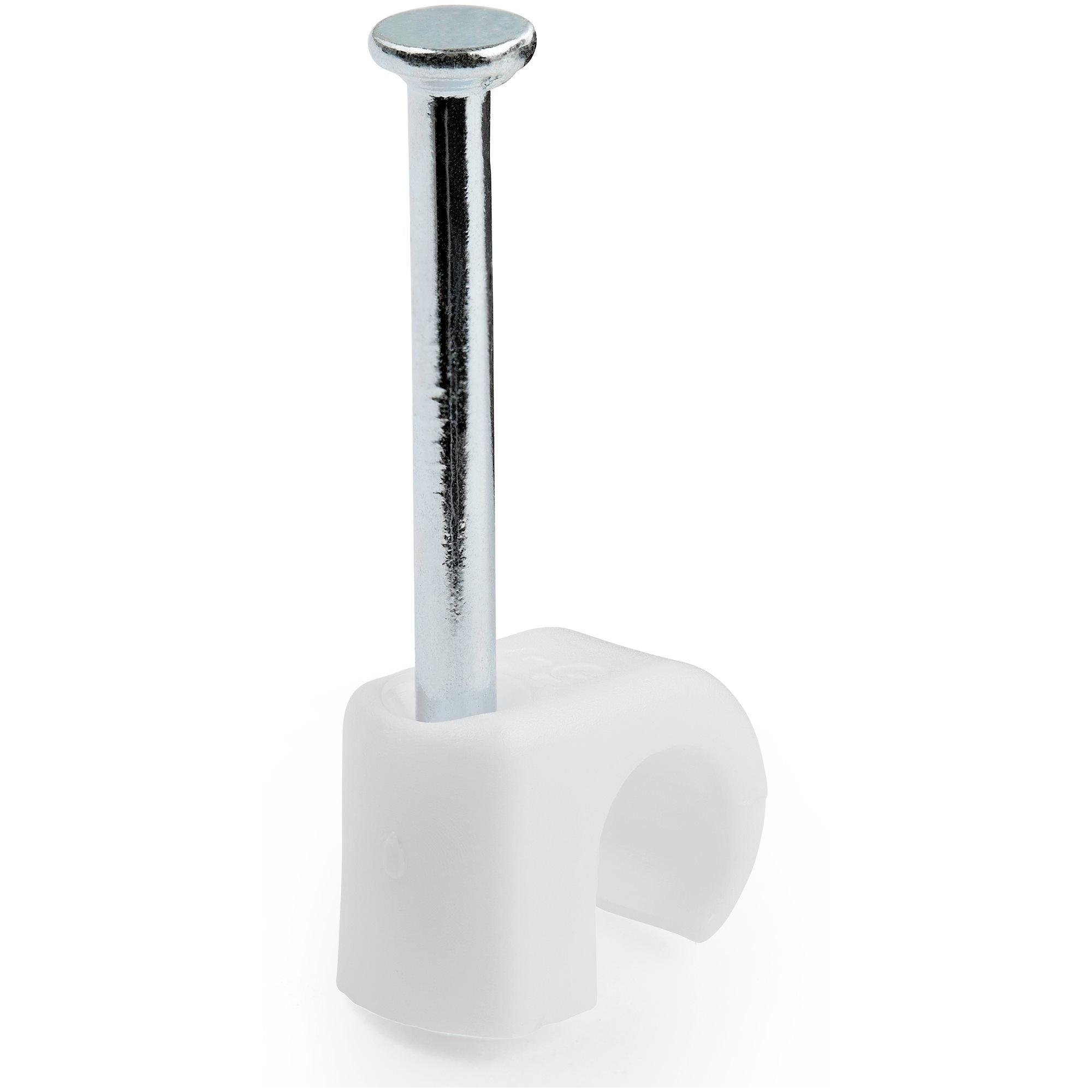 Startech.Com 100 Pack Medium Cable Clips With Nail - Reusable - Nail-In Clamps - Wire Holding