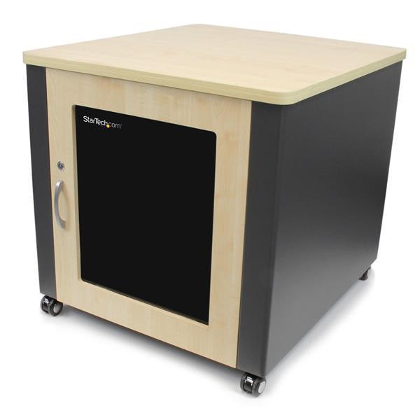 Startech.Com 12U Rack Enclosure Server Cabinet - 21.5 In. Deep - Quiet - Wood Finish