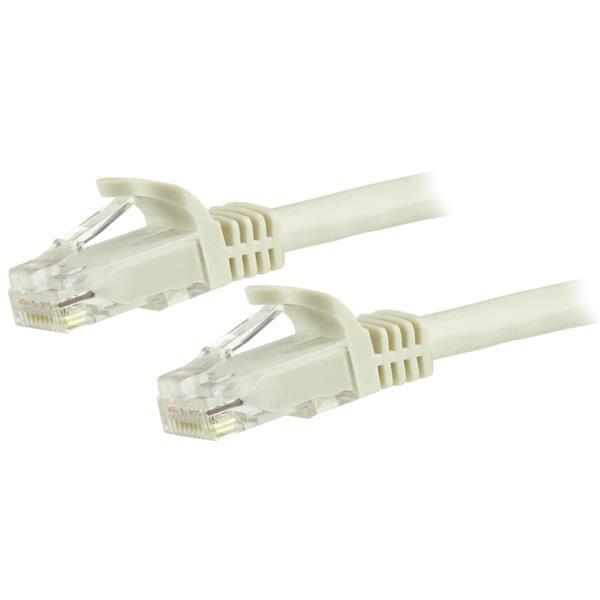 Startech.Com 12Ft Cat6 Ethernet Cable - White Cat 6 Gigabit Ethernet Wire -650Mhz 100W Poe Rj45 Utp Network/Patch Cord Snagless W/Strain Relief Fluke Tested/Wiring Is Ul Certified/Tia