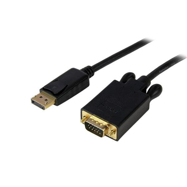 Startech.Com 15 Ft Displayport To Vga Adapter Converter Cable Dp To Vga 1920X1200 - Black
