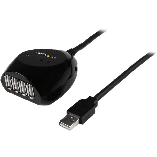 Startech.Com 15M Usb 2.0 Active Cable With 4 Port Hub