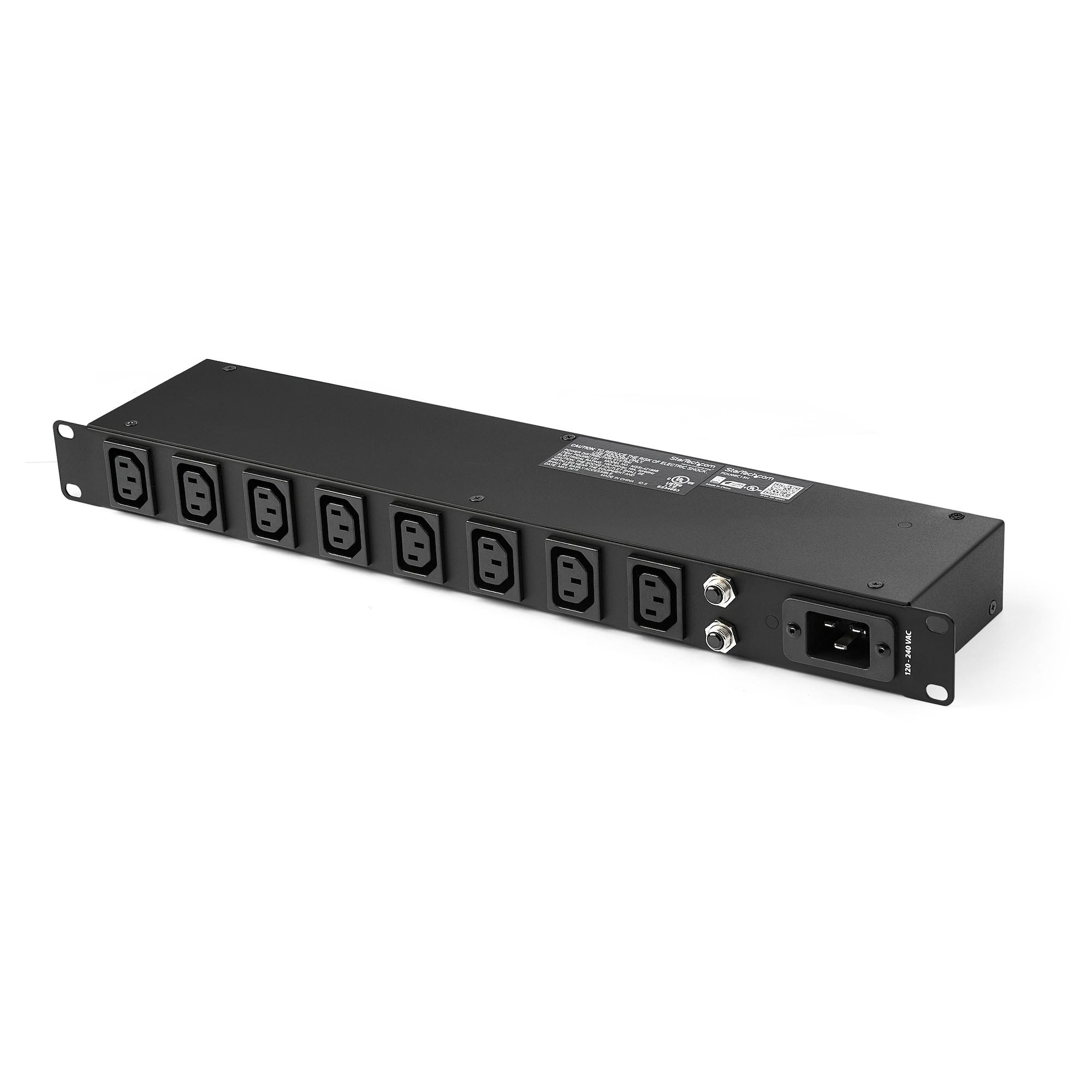Startech.Com 1U 19 Inch 8 Port Rack Mount Pdu - Iec C13 Socket Rackmount Power Supply/Strip -