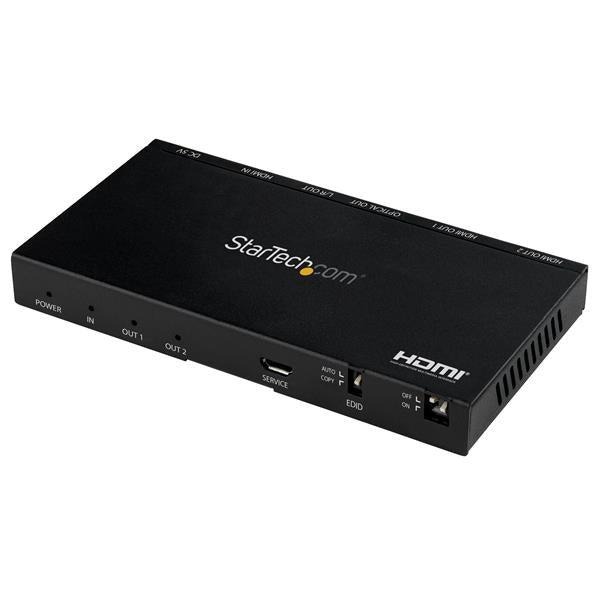 Startech.Com 2-Port Hdmi Splitter - 4K 60Hz With Built-In Scaler