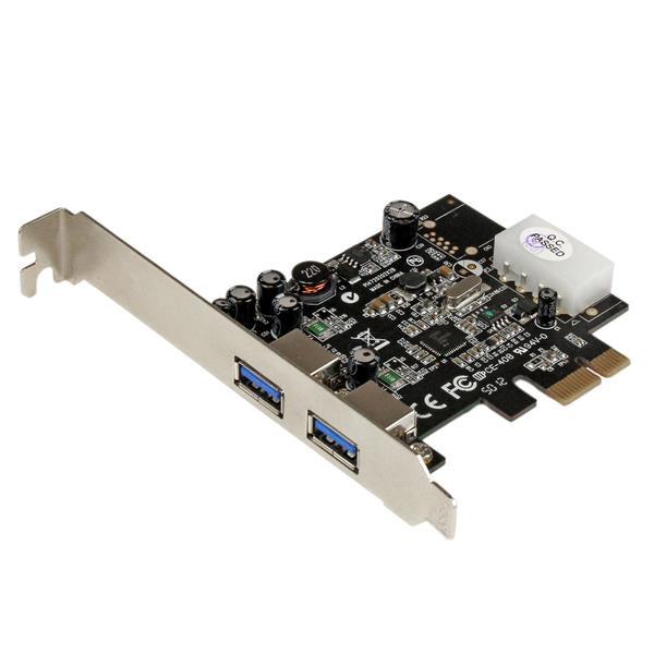 Startech.Com 2 Port Pci Express (Pcie) Superspeed Usb 3.0 Card Adapter With Uasp - Lp4 Power