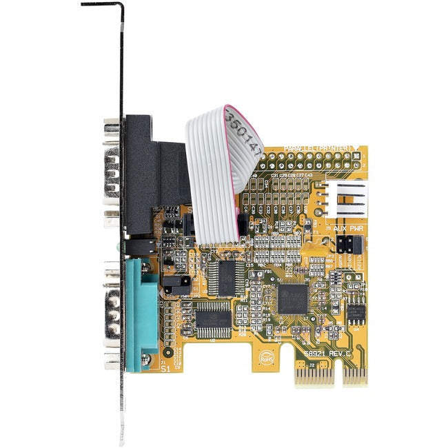 Startech.Com 2-Port Pci Express Serial Card, Dual Port Pcie To Rs232 (Db9) Serial Card, 16C1050 Uart, Com Retention, Windows & Linux