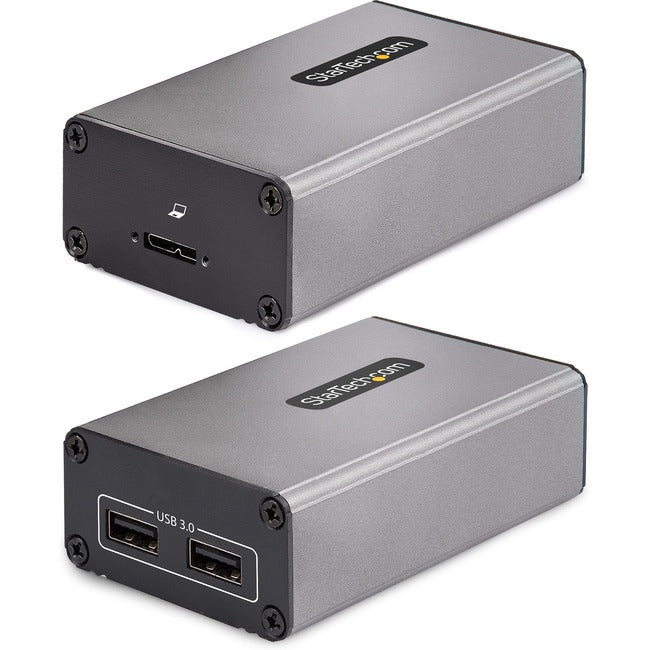 Startech.Com 2-Port Usb 3.0 Extender Over Om3 Multimode Fiber, Lc/Lc, 2X 5Gbps Usb-A Hub, 350M (1150Ft), Durable Usb Fiber Optic Extender