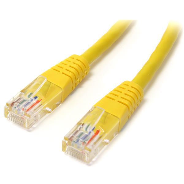 Startech.Com 2 Ft Cat5E Yellow Molded Rj45 Utp Cat 5E Patch Cable - 2Ft Patch Cord