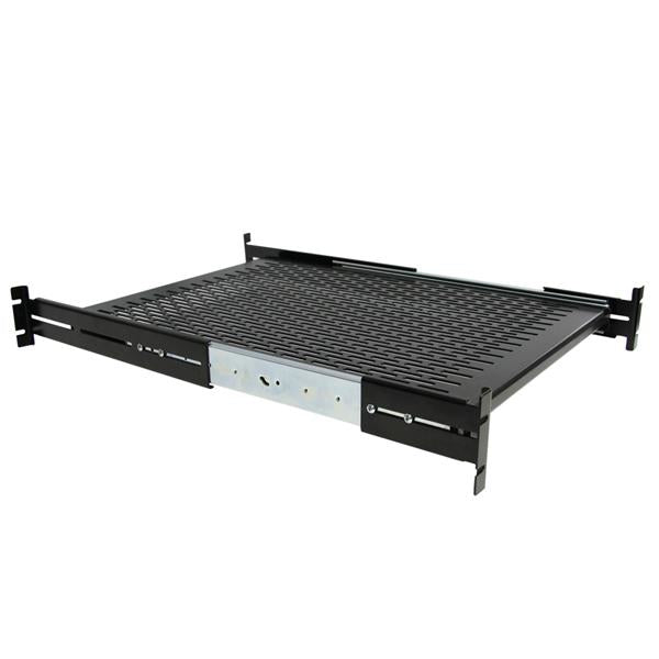 Startech.Com 2U Adjustable Mounting Depth Vented Sliding Rack Mount Shelf 50Lbs / 22.7Kg