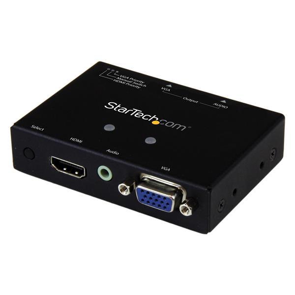 Startech.Com 2X1 Vga + Hdmi To Vga Converter Switch W/ Priority Switching 1080P