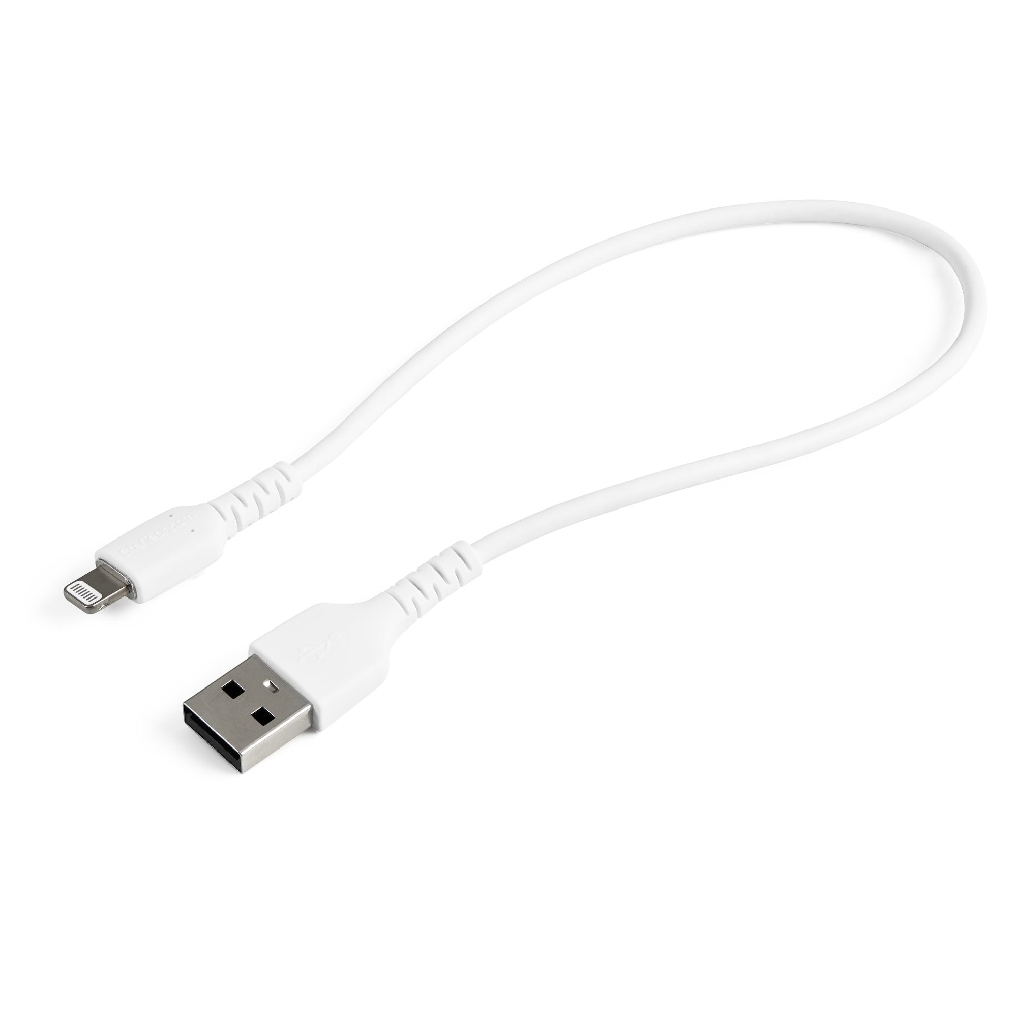 Startech.Com 30Cm Durable Usb A To Lightning Cable - White Usb Type A To Lightning Connector