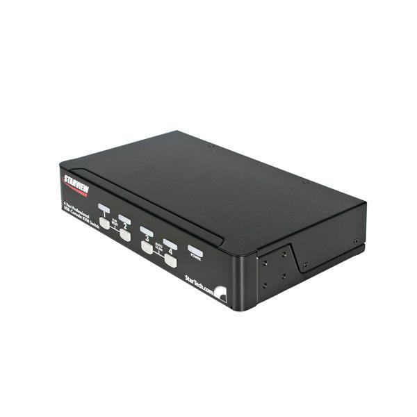 Startech.Com 4 Port 1U Rackmount Usb Ps/2 Kvm Switch With Osd