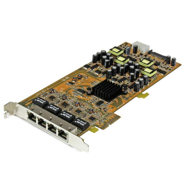 Startech.Com 4 Port Gigabit Power Over Ethernet Pcie Network Card - Pse / Poe Pci Express Nic